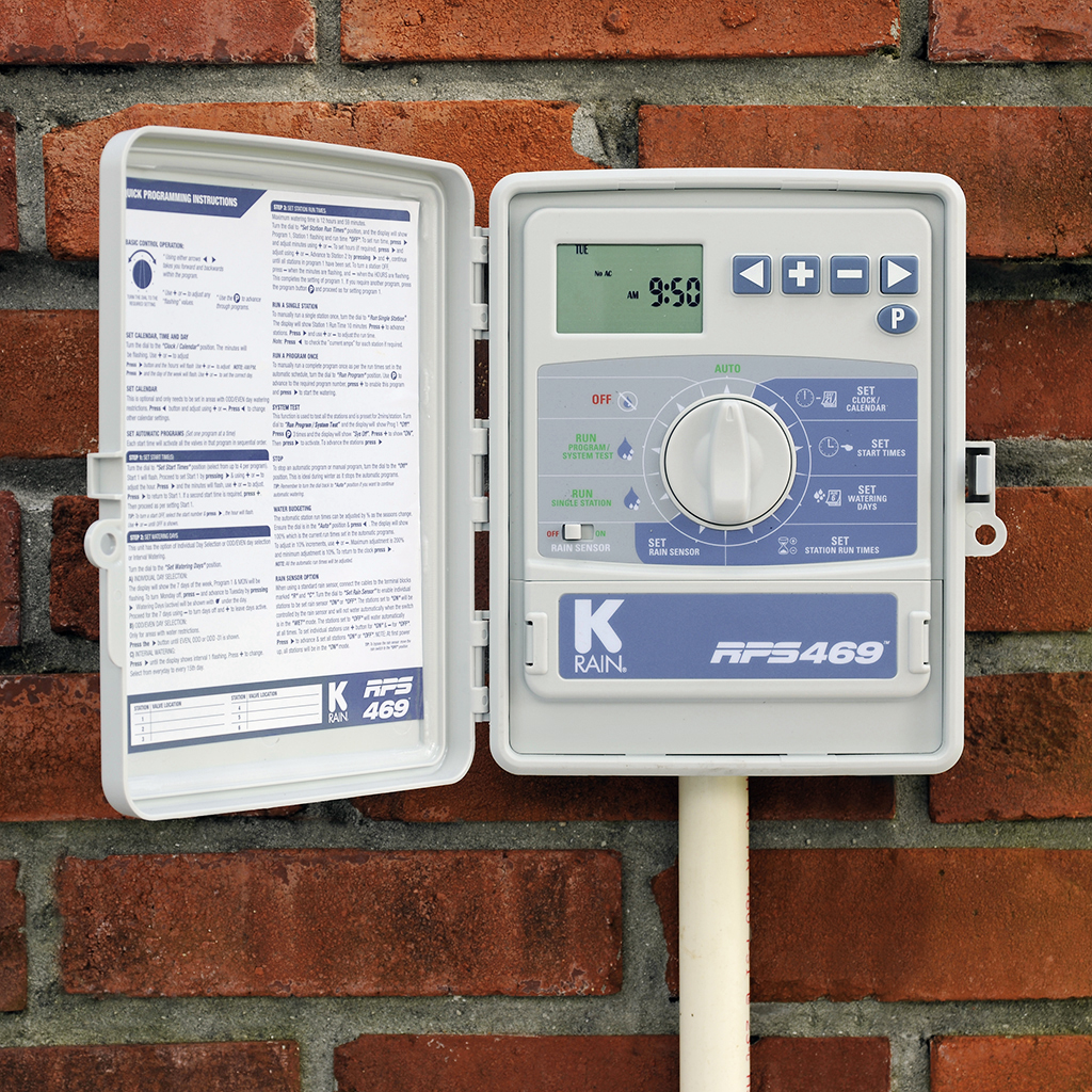 Hình thực tế tủ điều khiển tưới tự động ngoài nhà RPS 469