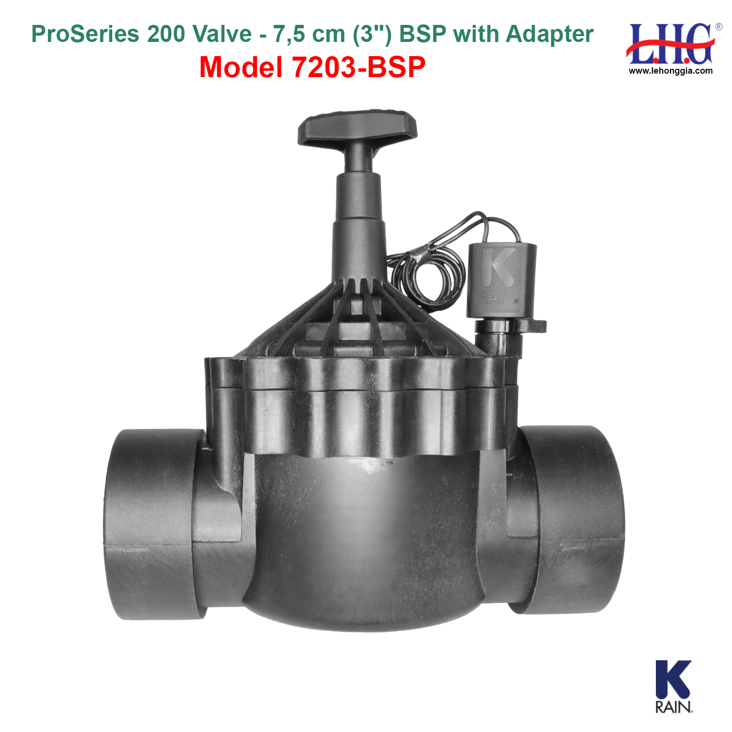 Van điện từ 7203 3 inch BSP ProSeries 200 chính K Rain
